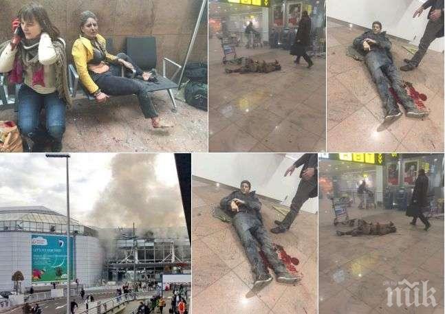 Шокиращи разкрития! Терористите в Брюксел пили по кафе преди да се взривят на летището