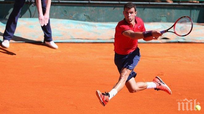 Григор Димитров остава 36-и в света