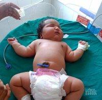 19-годишна роди бебе-гигант, тежащо 7 килограма