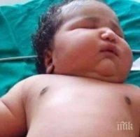 19-годишна роди най-дебелото момиченце в света

