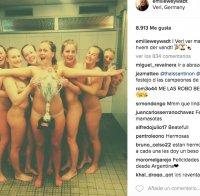 Датски хандбалистки се снимаха голи със спечелена купа (СНИМКА 18+)