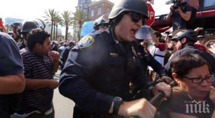 ранени митинг доналд тръмп масов бой