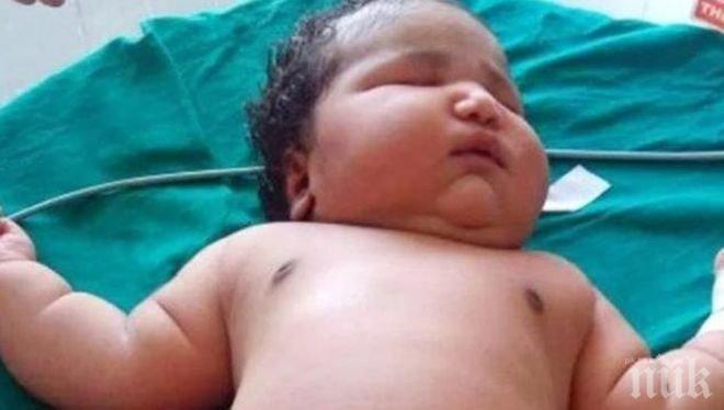19-годишна роди най-дебелото момиченце в света
