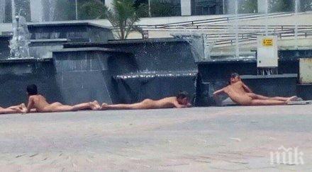 пик шок пазарджик голи роми къпят фонтаните снимки