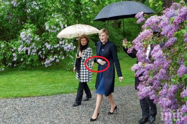 Първата дама на Полша има три ръце-ето обяснението (СНИМКА)