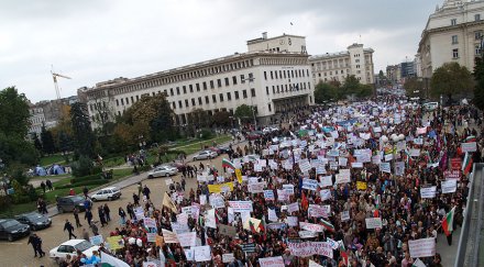 протестиращите непрекъснато увеличават центърът софия непроходим