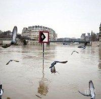 Парижки музеи затварят врати, след като река Сена достигна най-високото си ниво за последните 30 години