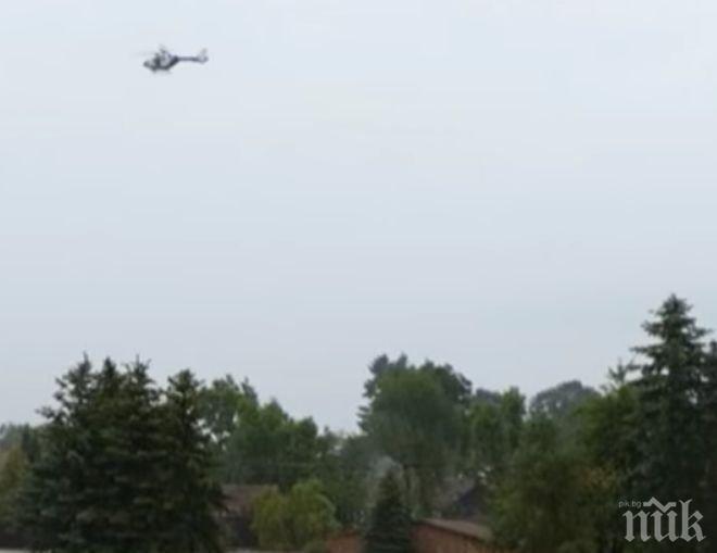 Хеликоптери спасяват бедстващи от наводненията в Германия (ВИДЕО)