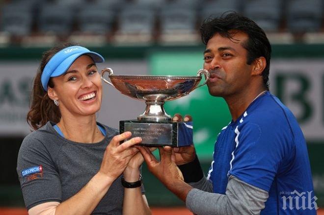 Хингис и Паеш триумфираха при смесените двойки на Ролан Гарос