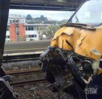 Пътнически влак в Белгия се е блъснал в товарен, има пострадали