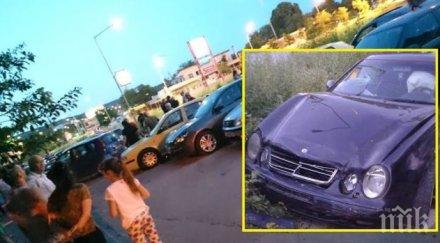 зверско меле варна джигит прелетя 110 тревните площи удари коли