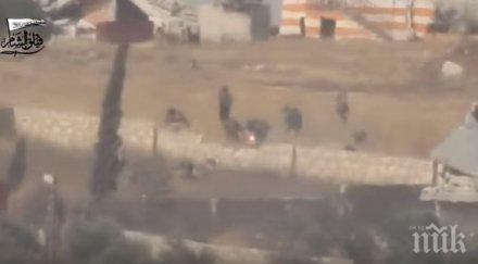 приятелски огън терористи уби дагестански командир джейш мухаджирин видео