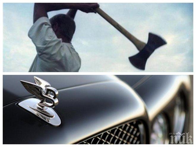 ГОЛЯМ СЕИР! Побеснелият Ангел строшил грешното Бентли, вбесил се и пребил татуиста Виктор