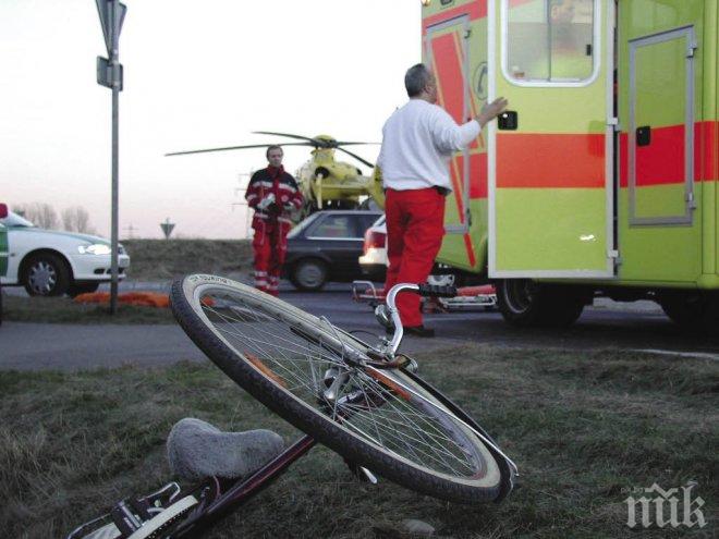 Шофьор без книжка помете дете