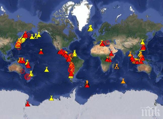 Става страшно: За последните 10 дни на Земята са се активизирали 40 вулкана