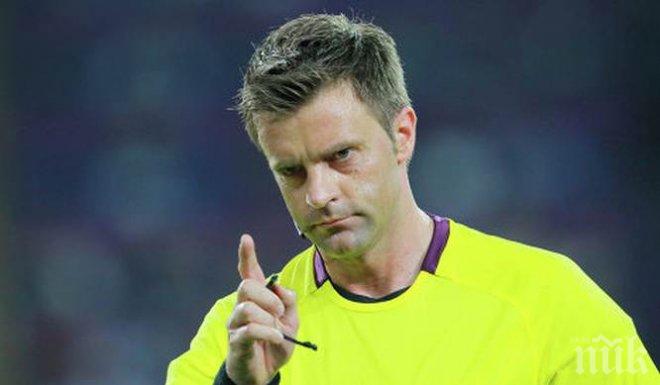 Италиански съдия свири Англия-Русия