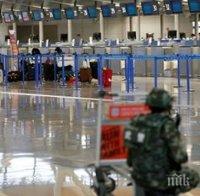 Човекът, извършил взрива на летището в Шанхай, се е опитал да се самоубие