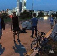 Джигит с мощен джип помете пешеходец в София и избяга (СНИМКИ)
