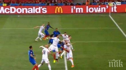 франция победи албания два гола края осминафиналите евро 2016