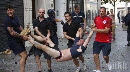 руските фенове продължават млатят налетяха испанци