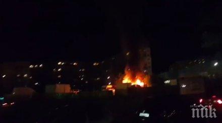 кола бус горяха столичния квартал надежда снимки