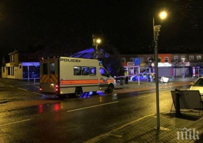 Цветя срещу насилието пред парламента в Лондон