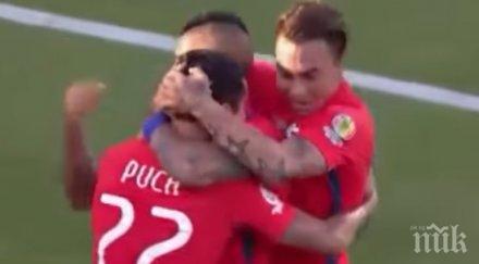 голов спектакъл копа америка чили изнесе футболна лекция мексико видео