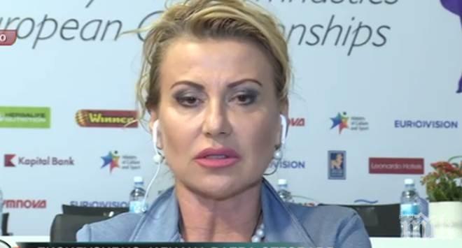 Президентът на българската федерация по художествена гимнастика Илиана Раева не