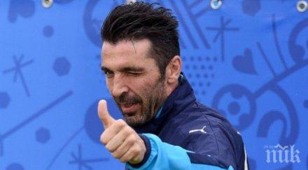 джиджи буфон свали температурата поднови тренировки италия