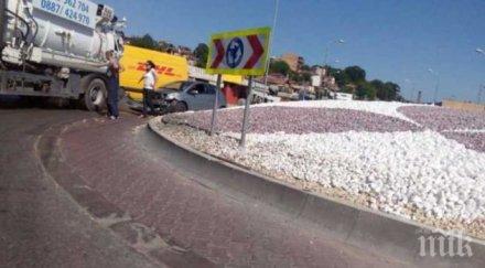 катастрофа блокира крайезерния път варна задръстването брутално