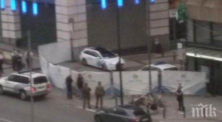 извънредно пик спецоперация брюксел задържаха терорист смъртник минута влезе мола целият бил опасан бомби видео снимки