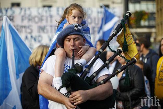 Шотландците гласуват за оставане в ЕС, но имат едно на ум за „Скотзит”