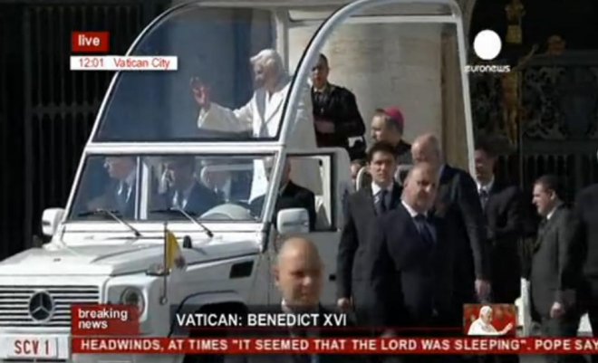 Папата даде последната си аудиенция на пл.Св.Петър