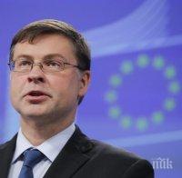 Домбровскис обяви кога членките на ЕС ще могат да получат първи плащания по възстановителния план