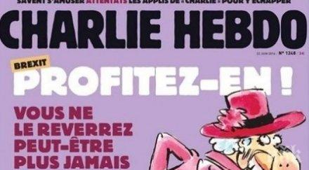 шарли ебдо подигра кралица елизабет заради брекзит снимка