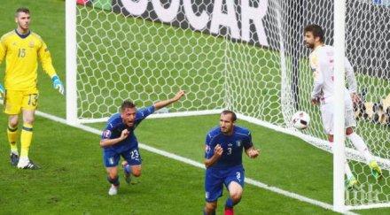 италия наказа испания четвъртфинал