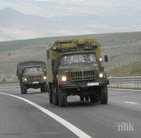 Тежка военна техника тръгна по Е-79 от Благоевград към Симитли