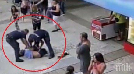 полицейско насилие монтана инвалид ожали влачиха прасе коледа