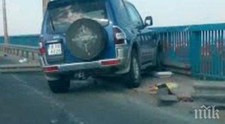 тежка катастрофа джип косъм падне аспаруховия мост варна