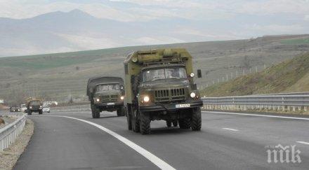 тежка военна техника тръгна благоевград симитли