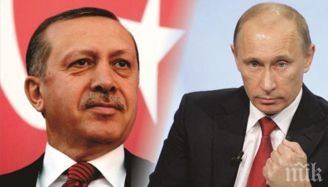 Ердоган и Путин са за бързо връщане на сътрудничеството в туризма