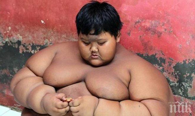 УЖАС! Той е 192 килограма, а е само на 10 години! 