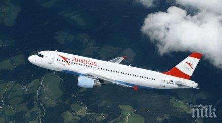 австрийските авиолинии отменят 300 полета заради липса пилоти