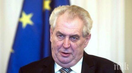 президентът земан призова провеждане референдум членството чехия нато