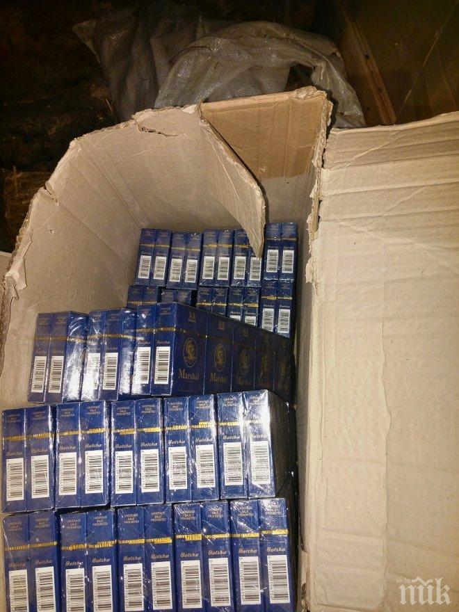 Полицията разби цех за нелегални цигари и тютюн в Бяла Слатина