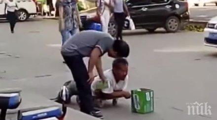 китайци разобличиха инвалид видео