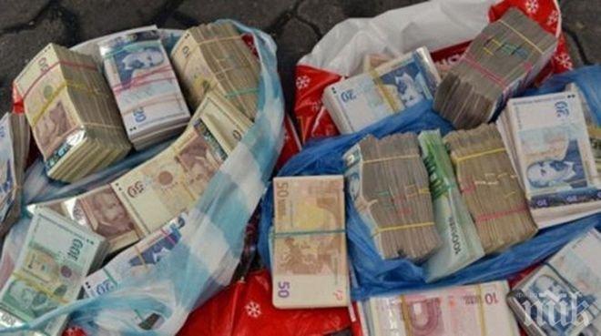 Страшна наглост! Баба хвърли 13 бона на ченгета от терасата