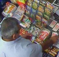 Измамник удари магазин в Пловдив! Камерите уловили престъпната схема (ВИДЕО)