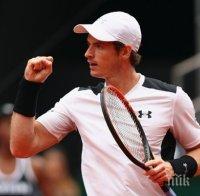 Мъри пропиля два сета аванс, но все пак се промъкна до полуфинал на Уимбълдън