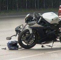 Пиян моторист се потроши на пътя Бургас-Созопол